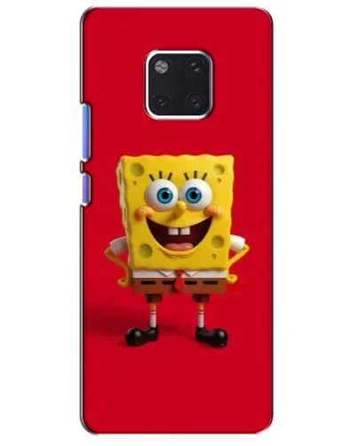 Чехол для Huawei Mate 20 Pro (LYA-L09, LYA-L29) с картинкой «Спанч Боб на красном»