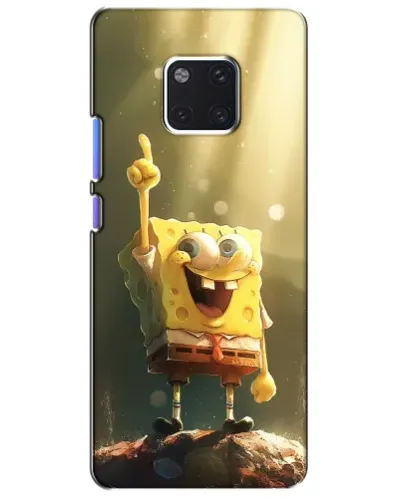 Чехол для Huawei Mate 20 Pro (LYA-L09, LYA-L29) с картинкой «Сияющий Спанч Боб»