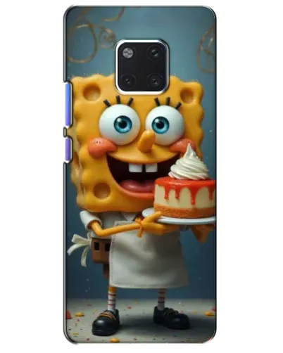 Чехол для Huawei Mate 20 Pro (LYA-L09, LYA-L29) с картинкой «Повар Спанч Боб»