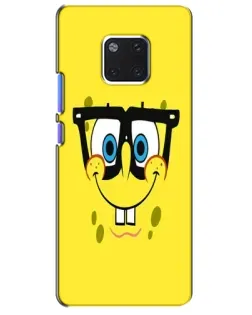 Чехол для Huawei Mate 20 Pro (LYA-L09, LYA-L29) с картинкой «Минималистичный Спанч Боб»