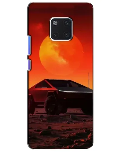Чехол для Huawei Mate 20 Pro (LYA-L09, LYA-L29) с картинкой «Cybertruck на Марсе»