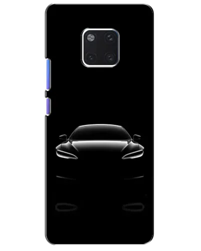 Чехол для Huawei Mate 20 Pro (LYA-L09, LYA-L29) с картинкой «Силуэт Tesla Night»