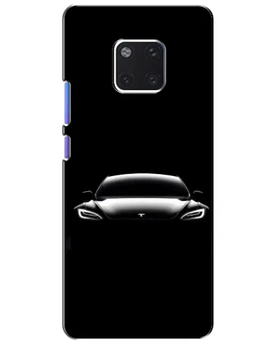 Чехол для Huawei Mate 20 Pro (LYA-L09, LYA-L29) с картинкой «Фары Tesla Night»