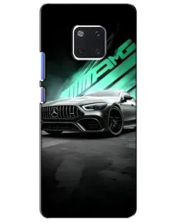 Чехол для Huawei Mate 20 Pro (LYA-L09, LYA-L29) с картинкой «Темный Mercedes AMG»