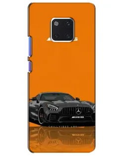 Чехол для Huawei Mate 20 Pro (LYA-L09, LYA-L29) с картинкой «Оранжевый Mercedes AMG»