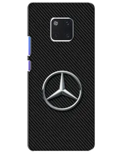 Чехол для Huawei Mate 20 Pro (LYA-L09, LYA-L29) с картинкой «Карбоновый Mercedes стиль»