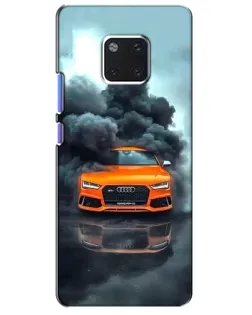 Чохол для Huawei Mate 20 Pro (LYA-L09, LYA-L29) з картинкою «Audi у хмарах диму»