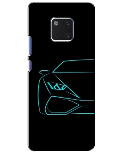 Чехол для Huawei Mate 20 Pro (LYA-L09, LYA-L29) с картинкой «Голубой силуэт Lamborghini» Чехол для Huawei Mate 20 Pro (LYA-L09, LYA-L29) с картинкой «Голубой силуэт Lamborghini»