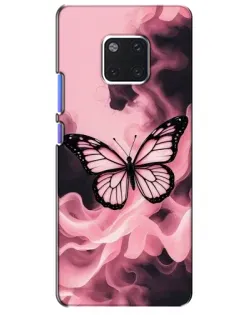 Чехол для Huawei Mate 20 Pro (LYA-L09, LYA-L29) с картинкой «Бабочка в дыму»