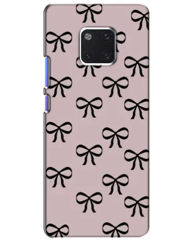 Чехол для Huawei Mate 20 Pro (LYA-L09, LYA-L29) с картинкой «Черные бантики»