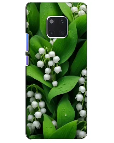 Чехол для Huawei Mate 20 Pro (LYA-L09, LYA-L29) с картинкой «Ландыши в зелени»