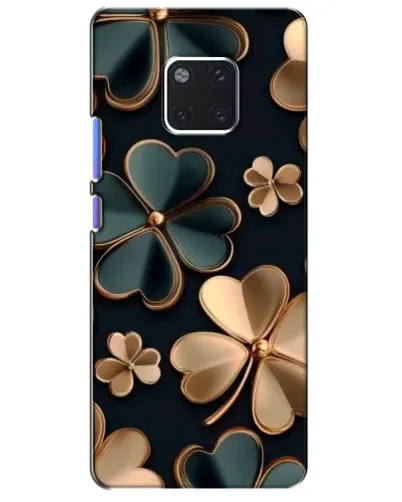 Чехол для Huawei Mate 20 Pro (LYA-L09, LYA-L29) с картинкой «Клевер в золоте»