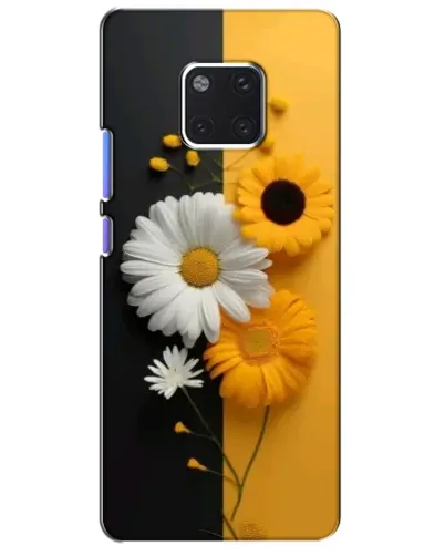 Чехол для Huawei Mate 20 Pro (LYA-L09, LYA-L29) с картинкой «Подсолнух и ромашка»