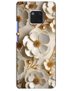 Чохол для Huawei Mate 20 Pro (LYA-L09, LYA-L29) з картинкою «Білі паперові квіти»