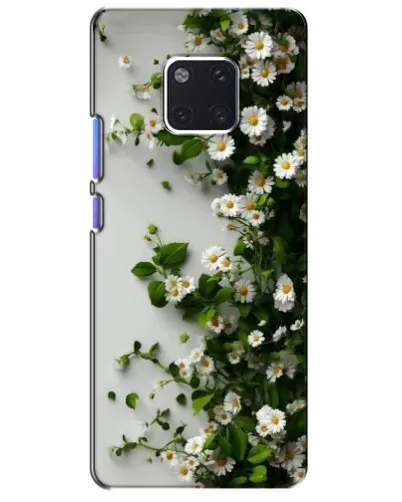 Чехол для Huawei Mate 20 Pro (LYA-L09, LYA-L29) с картинкой «Ветка мелких белых цветов»