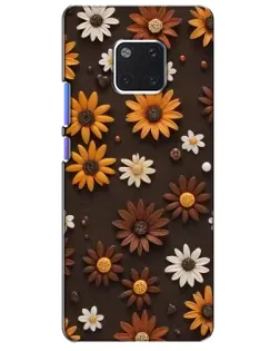 Чохол для Huawei Mate 20 Pro (LYA-L09, LYA-L29) з картинкою «Візерунок з маленьких соняшників»