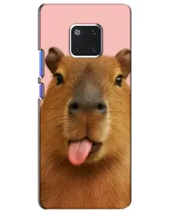Чохол для Huawei Mate 20 Pro (LYA-L09, LYA-L29) з картинкою «Капібара з язиком»