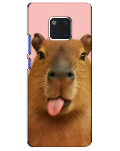 Чехол для Huawei Mate 20 Pro (LYA-L09, LYA-L29) с картинкой «Капибара с языком» Чехол для Huawei Mate 20 Pro (LYA-L09, LYA-L29) с картинкой «Капибара с языком»