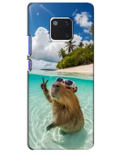 Чохол для Huawei Mate 20 Pro (LYA-L09, LYA-L29) з картинкою «Капібара на морі»
