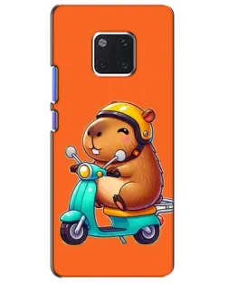 Чохол для Huawei Mate 20 Pro (LYA-L09, LYA-L29) з картинкою «Капібара на скутері»