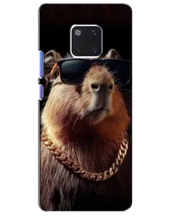 Чохол для Huawei Mate 20 Pro (LYA-L09, LYA-L29) з картинкою «Капібара золотий ланцюг»