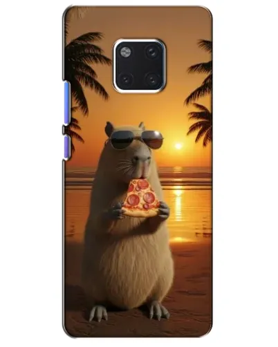 Чехол для Huawei Mate 20 Pro (LYA-L09, LYA-L29) с картинкой «Капибара с пиццей» Чехол для Huawei Mate 20 Pro (LYA-L09, LYA-L29) с картинкой «Капибара с пиццей»