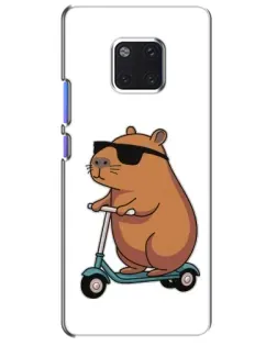 Чохол для Huawei Mate 20 Pro (LYA-L09, LYA-L29) з картинкою «Капібара на самокаті»