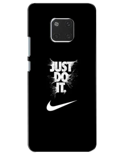 Чехол для Huawei Mate 20 (HMA-L09, HMA-L29) с картинкой «Текстовый принт Nike»