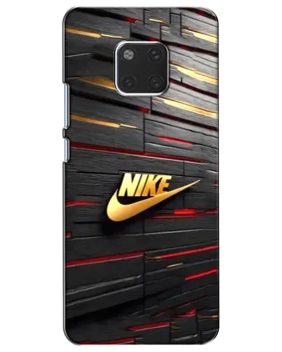 Чехол для Huawei Mate 20 (HMA-L09, HMA-L29) с картинкой «Золотой Nike на металле»