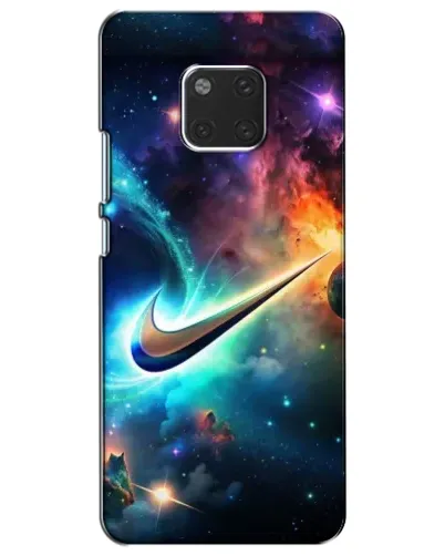 Чехол для Huawei Mate 20 (HMA-L09, HMA-L29) с картинкой «Космический Nike Swoosh»