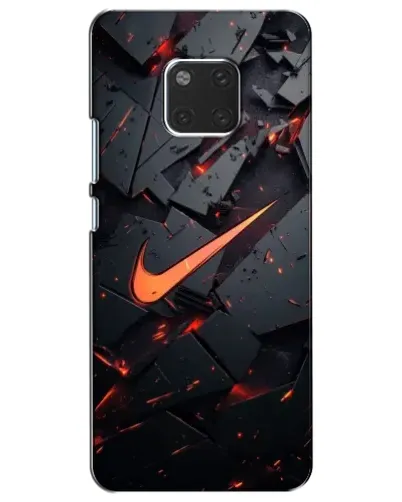 Чехол для Huawei Mate 20 (HMA-L09, HMA-L29) с картинкой «Nike — эффект разломов»