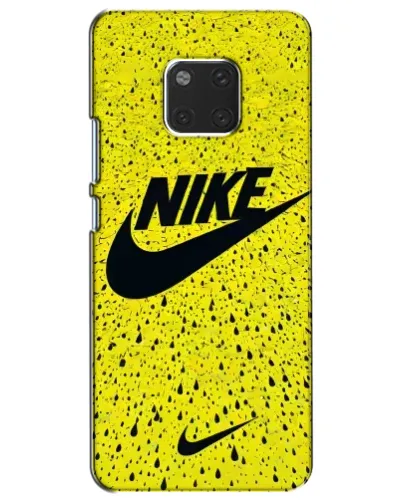 Чехол для Huawei Mate 20 (HMA-L09, HMA-L29) с картинкой «Желтый текстурный Nike»