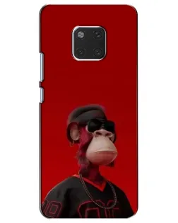 Чехол для Huawei Mate 20 (HMA-L09, HMA-L29) с картинкой «Bored Ape в красном»