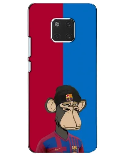 Чехол для Huawei Mate 20 (HMA-L09, HMA-L29) с картинкой «Bored Ape — фанат Барсы»