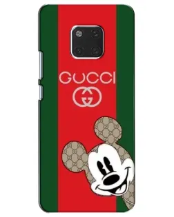 Чехол для Huawei Mate 20 (HMA-L09, HMA-L29) с картинкой «Gucci — полосы и Микки»