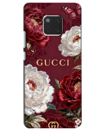 Чехол для Huawei Mate 20 (HMA-L09, HMA-L29) с картинкой «Gucci — бордовые розы» Чехол для Huawei Mate 20 (HMA-L09, HMA-L29) с картинкой «Gucci — бордовые розы»