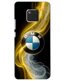 Чехол для Huawei Mate 20 (HMA-L09, HMA-L29) с картинкой «Золотистый дым BMW»