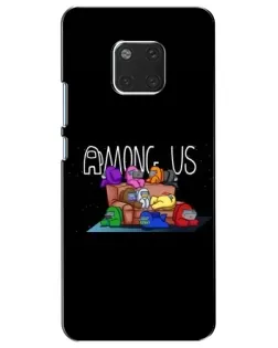 Чехол для Huawei Mate 20 (HMA-L09, HMA-L29) с картинкой «Логотип Among Us»