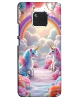 Чехол для Huawei Mate 20 (HMA-L09, HMA-L29) с картинкой «Радуга и единороги» Чехол для Huawei Mate 20 (HMA-L09, HMA-L29) с картинкой «Радуга и единороги»