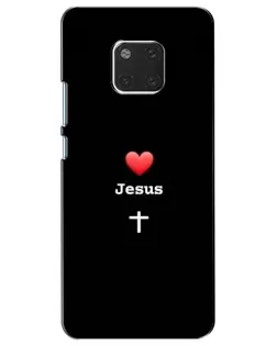 Чехол для Huawei Mate 20 (HMA-L09, HMA-L29) с картинкой «Сердце - Jesus» Чехол для Huawei Mate 20 (HMA-L09, HMA-L29) с картинкой «Сердце - Jesus»