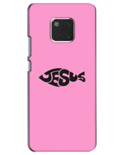 Чехол для Huawei Mate 20 (HMA-L09, HMA-L29) с картинкой «Розовый символ Jesus» Чехол для Huawei Mate 20 (HMA-L09, HMA-L29) с картинкой «Розовый символ Jesus»