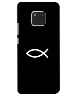 Чехол для Huawei Mate 20 (HMA-L09, HMA-L29) с картинкой «Символ рыбы Jesus» Чехол для Huawei Mate 20 (HMA-L09, HMA-L29) с картинкой «Символ рыбы Jesus»
