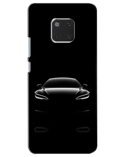 Чехол для Huawei Mate 20 (HMA-L09, HMA-L29) с картинкой «Силуэт Tesla Night»