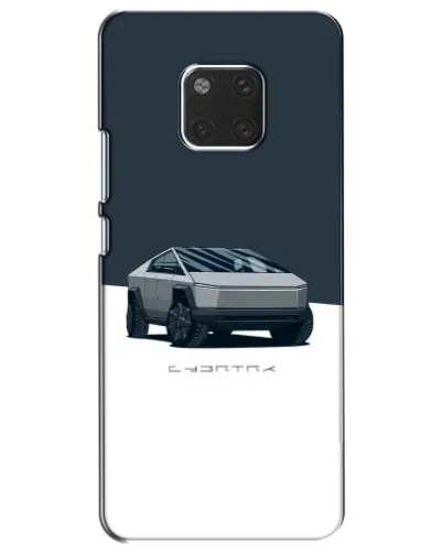 Чехол для Huawei Mate 20 (HMA-L09, HMA-L29) с картинкой «Серебристый Cybertruck Tesla»