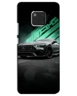 Чехол для Huawei Mate 20 (HMA-L09, HMA-L29) с картинкой «Темный Mercedes AMG»
