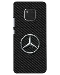 Чехол для Huawei Mate 20 (HMA-L09, HMA-L29) с картинкой «Карбоновый Mercedes стиль»
