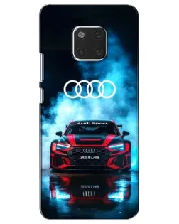 Чехол для Huawei Mate 20 (HMA-L09, HMA-L29) с картинкой «Audi Sport — неон»
