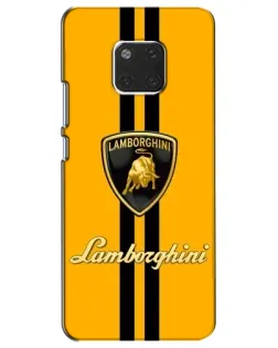 Чехол для Huawei Mate 20 (HMA-L09, HMA-L29) с картинкой «Lamborghini Stripe желтый»