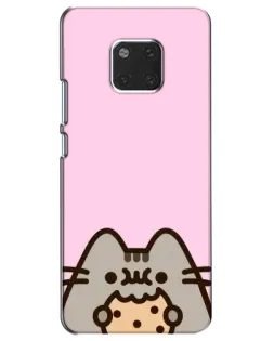 Чохол для Huawei Mate 20 (HMA-L09, HMA-L29) з картинкою «Pusheen та печиво»
