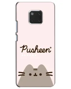 Чохол для Huawei Mate 20 (HMA-L09, HMA-L29) з картинкою «Pusheen логотип»